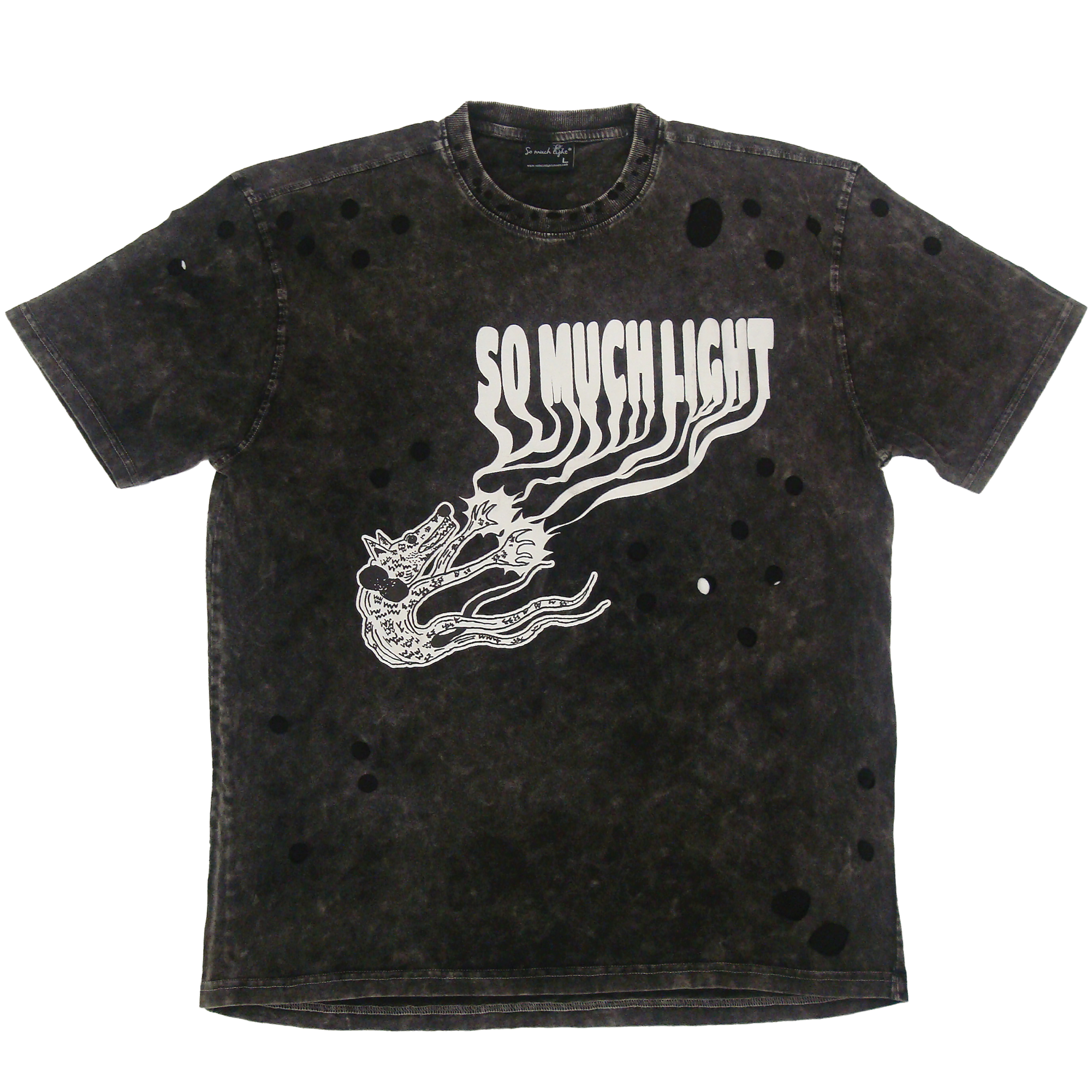 The Courageous Wolf Distressed tee